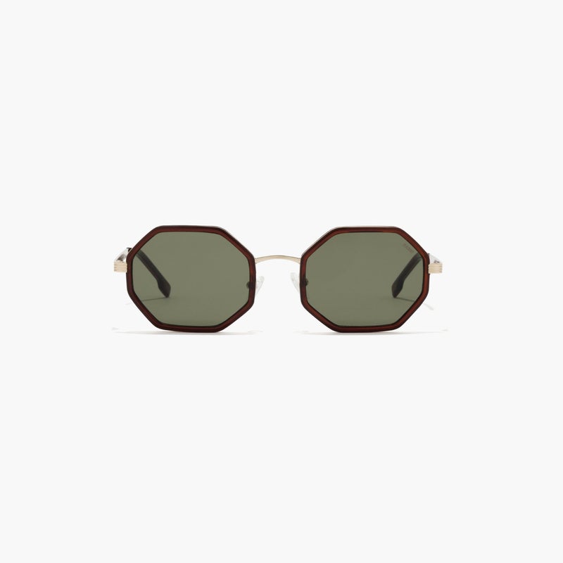 Blackout Geometric Green Sunglasses for Women - Image 3